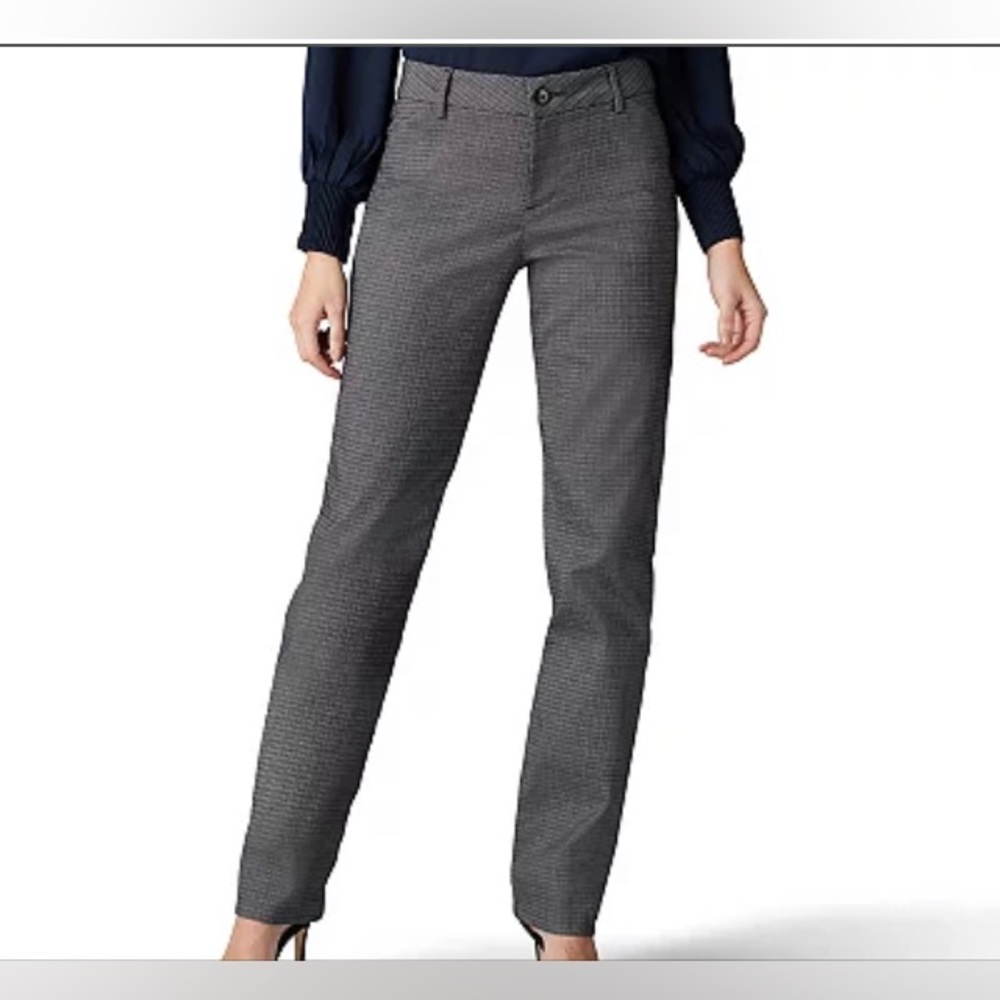 LEE Women’s Trouser Jean Pant Gray Size 18w Straight Leg